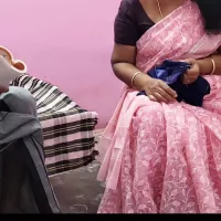 Tamil Aunty was Sitting on the Chair and Working I Gently Stroked Her Thigh and Sucked so Many Breasts and Had Hot Sex with Her