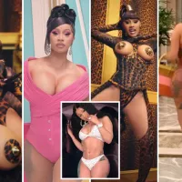 Cardi B poses in bikinis thongs and pasties in sexiest snaps as raunchy rappers nude photo leaks on Instagram