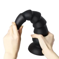 Bit by bit to a stretched butthole