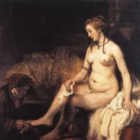 Bathsheba at her Bath by Rembrandt