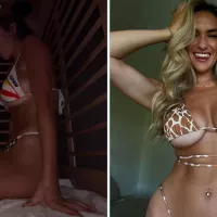 Kayla Simmons films herself in sauna wearing just a tiny bikini as worlds sexiest volleyball player sends fans wild