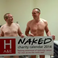 Wansbeck General Hospital staff get naked to raise awareness of testicular cancer