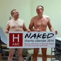 Wansbeck General Hospital staff get naked to raise awareness of testicular cancer