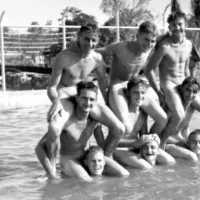 Nudist Naturism: vintage male swimmers