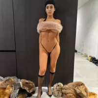 Bianca Censori nearly suffers wardrobe malfunction in tiniest top ever as Kanye West declares no pants this year
