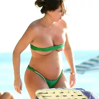 Lauryn Goodmans Pregnant Boobs Barely Contained By Ridiculous Top