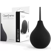 Clean Enema by Waterwerx Thin Tip Silicone Anal Douche 7.6 fl oz