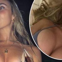 Kayla Simmons sets pulses racing as she puts on a very daring display in a skimpy brown bikini