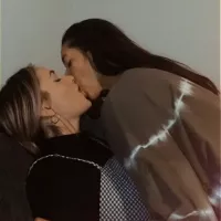 Friends Kissing