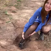Pretty Girl Stuck in the Woods: Voyeur Voyeur Porn feat. Hottie goddess by FapHouse