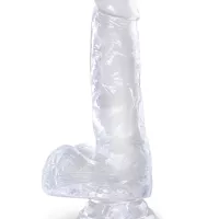King Cock 6 Inch Suction Cup Dildo with Balls
