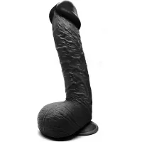 11.6 Inch Suction Cup Dildo Sex Toy Xl Black