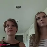 19yo Bffs Finger Fuck Eat Each other out then Milk Dick: Threesome Porn feat. Harlow West