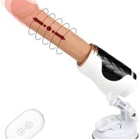 Thrusting Realistic Dildo Vibrator with Strong Suction Cup Anal Prostate Play Adult Sex Toys G spot for Women Stimulator Massive Anal Dildos for Gay Men Women Couples Quiet Soft Classic :