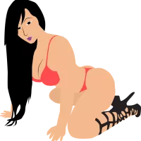Download Sexy Girl Woman In Red Bikini Sexy Woman. Royalty-Free Vector Graphic