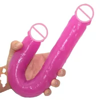 Luuk Fetish Fantasy Dubbel Genot Vagina Sex Toys 16.9 Inch Double Ended Dildo Voor Vrouw Threesome Gebruik