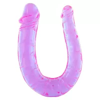 Shop Seven Creation Purple Double Ended Dildo with Veined Detail Peaches and Screams
