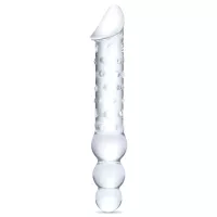 12 Double Ended Nubby Dildo with Beads