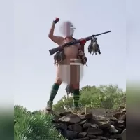Video of a naked hunter with dead partridges sparks outrage