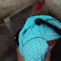 Indian Telugu Andhra Lovely Aunty Soking and Bikke Har Hasbend Coke in Mouth He is Wash Room