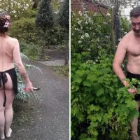 World Naked Gardening Day: Hulme Community Garden Centre volunteers really dig getting their kit off