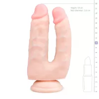 Realistische Dubbele Dildo Met Zuignap