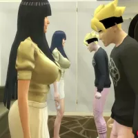 Naruto Hentai Episode 97 Hinata talks to Boruto and they end up fucking she loves her