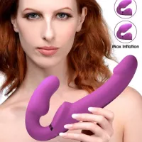 Inflatable Vibrating Strapless Strap-On: Worlds First