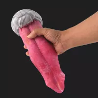 Punch Pink Tongue Dildo
