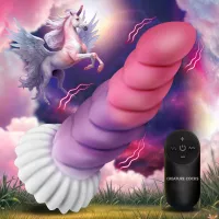 Cloud Rider Vibrating Unicorn Horn Dildo