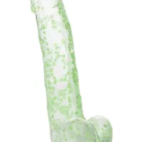 CalExotics Naughty Bits I Leaf Dick Glow-In-The-Dark Dildo
