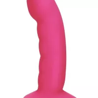 Whipsmart Curved Ripple Dildo 6 Pink