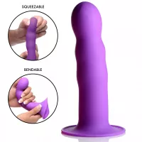 Squeezable Rippled Dildo