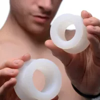 Anal Stretch Toy Master 2 Piece Training Silicone Ass Grommet Set