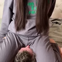 Aggressive Facesitting Domination Wrestling Headscissors: Amateur Porn feat. Mean Asian Wife
