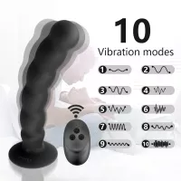 Vibrating Anal Beads With Remote