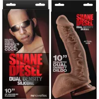 Shane Diesel 10 Dual Density Silicone Suction Cup Dildo With Balls