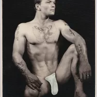 Anonymous Male Nude with Tattoos