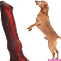 Xinghaoya Siliconen Honden Knoop Dildo