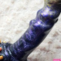 Uberrime Big Damn Alien Dildo 3-Ripples G-spot Action! Phallophile Reviews