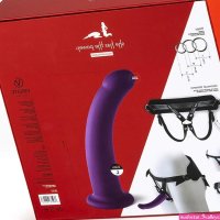 Virgite Strap-on Harnas met paarse dildo
