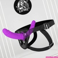 Double-Ended Strap-On Dildo with Adjustable Harness
