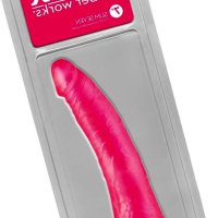 Pipedream Basix Rubber Works Slim 7 Dildo Dong Pink