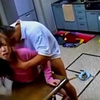 Asian wife provokes a fruit seller in front her husband and fucks him