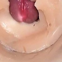 Camera deep inside tight pussy captures huge cum explosion