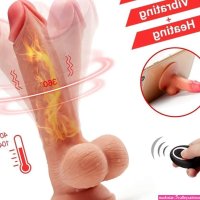 9 inch Realistic Vibrating Rotating Dildo with Heat and Remote