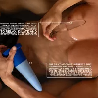 Glass Anal Dilator Set and Silicone Anal Cone Bundle