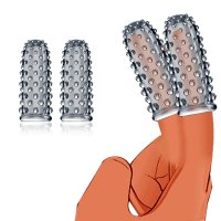 : 2PC Finger Sleeves Vibrator Accessories Masturbation Sleeve G-Spot Clitoral Stimulator Finger Sleeves Soft Silicone Vagina Massage Stimulates Masturbator Adult Sex Toys for Women Couple Pleasure A : Health Household
