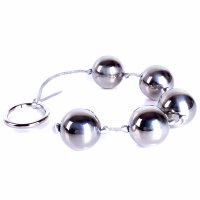 : Metal Anal Beads Butt Bead with 5 Anal Pull Balls String Rope BDSM Fetish Anal Dilator Couples Flirting Vaginal Balls Anal Trainer Adult Sex Toys SM Sex Love Tools for Men