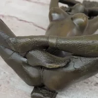 SEX SLAVE BONDAGE GIRL NUDE BRONZE SCULPTURE STATUE ART FIGURE FIGURINE HOT CAST